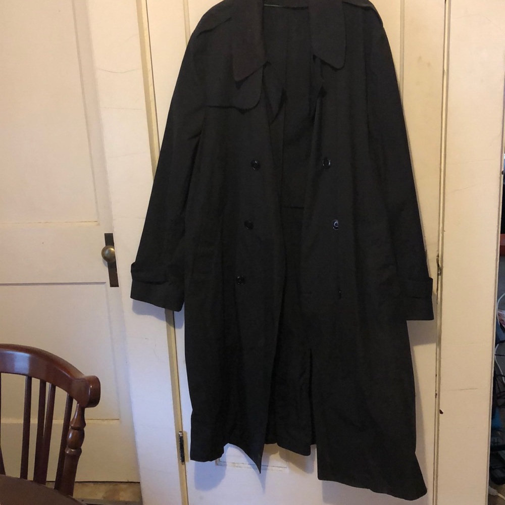 Black Trench coat.